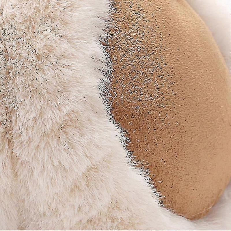 Warm Ear Muffs, Winter Ear Muffs, Soft and Skin-Friendly, Unisex, One Size Fits All, Khaki
