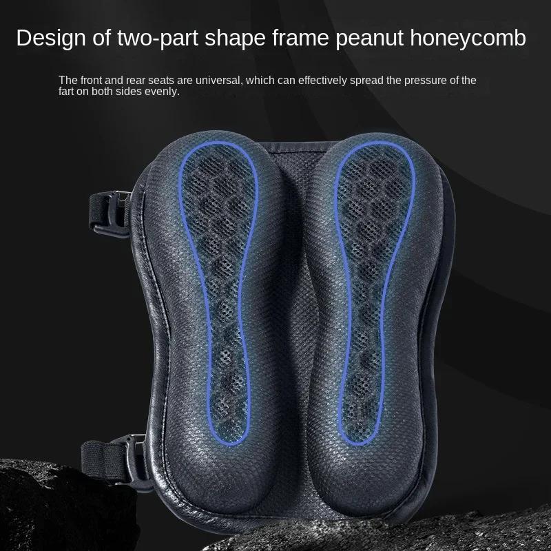 Universal Motorcycle Seat Cushion for All Seasons Elastic Memory Gel Cushions Shock-absorbing Antibacterial Seat Cushion