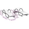 2 Piece Sun Lounger Set with Table Light Grey Poly Rattan