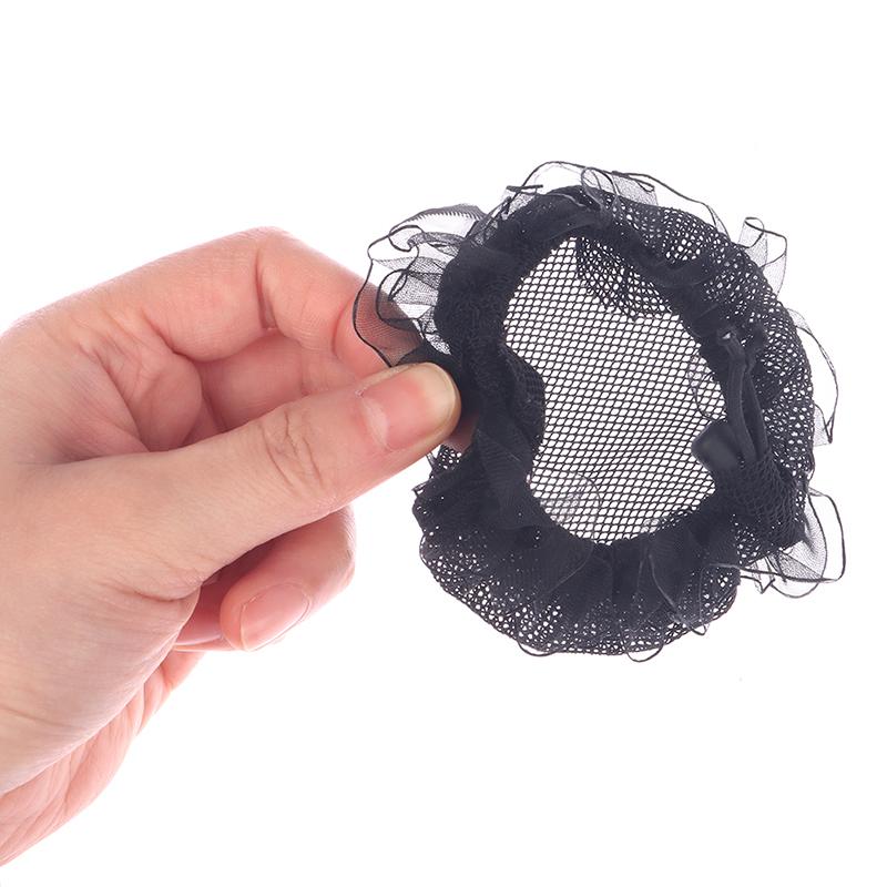 1Pc Hair Net Bun Cover Women Hair Net Ballet Dance Skating Crochet Headwear