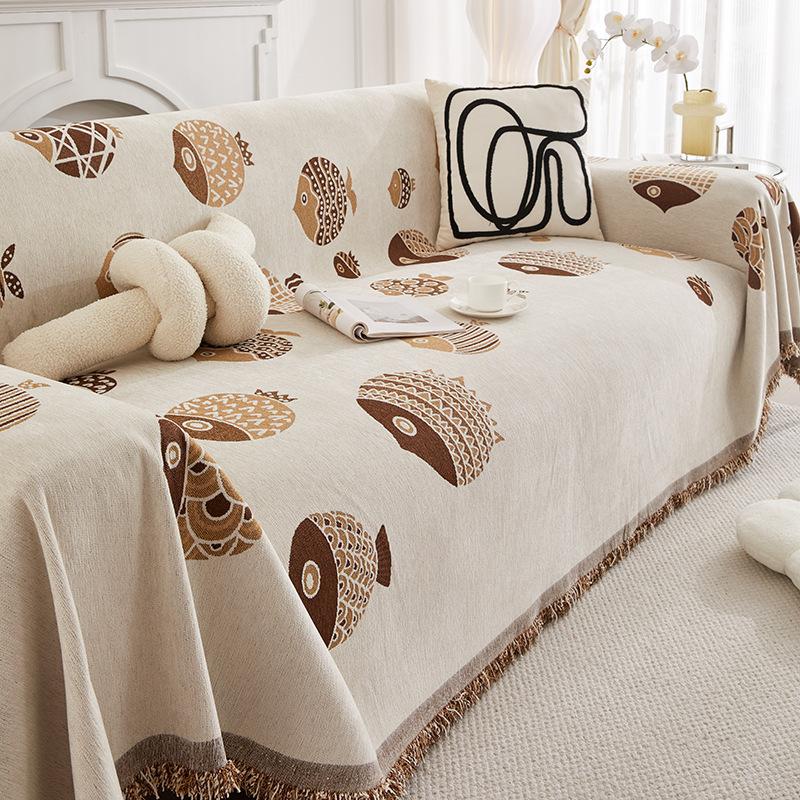 Chenille Sofa Handtuchbezug Handtuch Vier Jahreszeiten Universal Kratzfest Rutschfest Verdickt Beidseitig Verfügbar Sofabezug Sofakissen