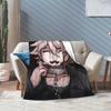 Danganronpa Nagito Komaeda Flannel Blankets Game Anime Novelty Throw Blanket for Home 125*100cm Warm