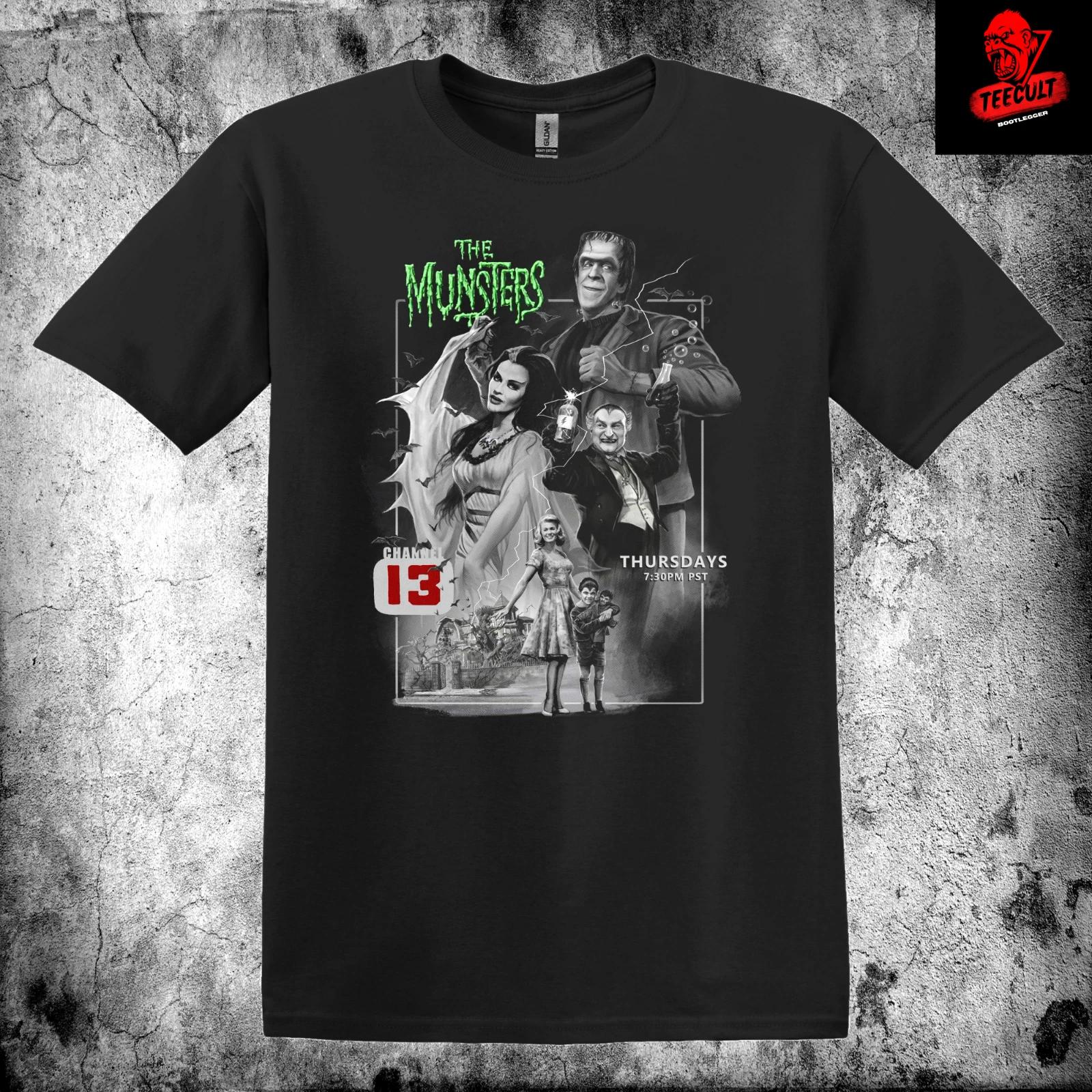 Men s and Women s T-shirts The Munsters (1964) Retro Horror Fantasy Movie Unisex XXL