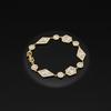 14K Gold Plated Elegant Geometric Diamond Shape Bracelet with Sparkling Cubic Zirconia Perfect for Wedding,party and Gifting