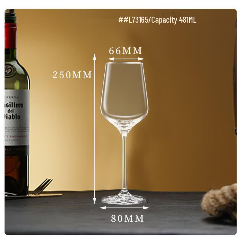 Wuyi Red Bowtie Crystal Burgundy Wine Glass