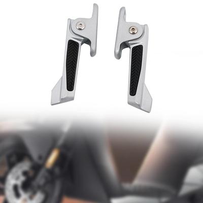 2 peças pedais traseiros de motocicleta bicicleta elétrica dobrável pedaleira portátil profissional
