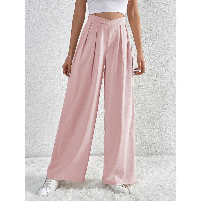 New Autumn and Winter Women's Commuter Style Pleated Casual Wide-leg Pants and Loose Long Pants