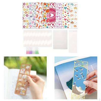 Akrylové záložky do knih, Záložky na stránky knih pro DIY řemesla, Průhledné maturitní dárkové štítky, Čiré