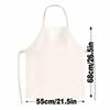1pc 2D Flat Funny Chicken Apron Linen Cotton Cartoon Animal Kitchen Apron For Women Chef Cooking Baking Humor Gift