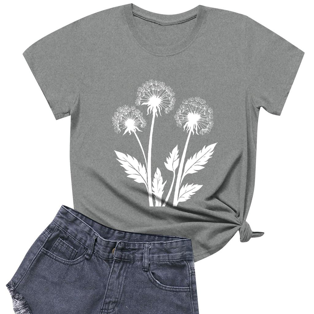 Dámská móda Ležérní Tištěné Krátký rukáv Kulatý výstřih Pulovry