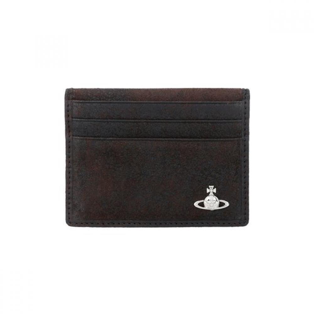 Vivienne Westwood Vintage Suede Card Wallet L00bk D402