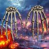 Halloween Skeleton Hands Realistic Plastic Skeleton Human Hands Model for Halloween Themed Party Decoration