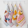 Cartoon Large Hand Towel 4 Layer Cotton Gauze Tea Towel New Pure Cotton Dish Cloth  Home Restaurant