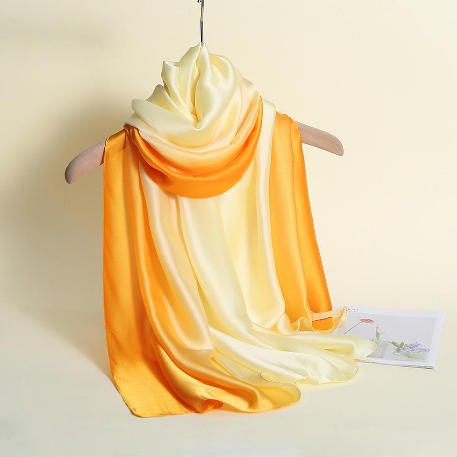 Woman Rainbow Color Breathable Scarves for Mother Summer Travel Neck Cool Skin-friendly Scarves Hot Weather Supplies