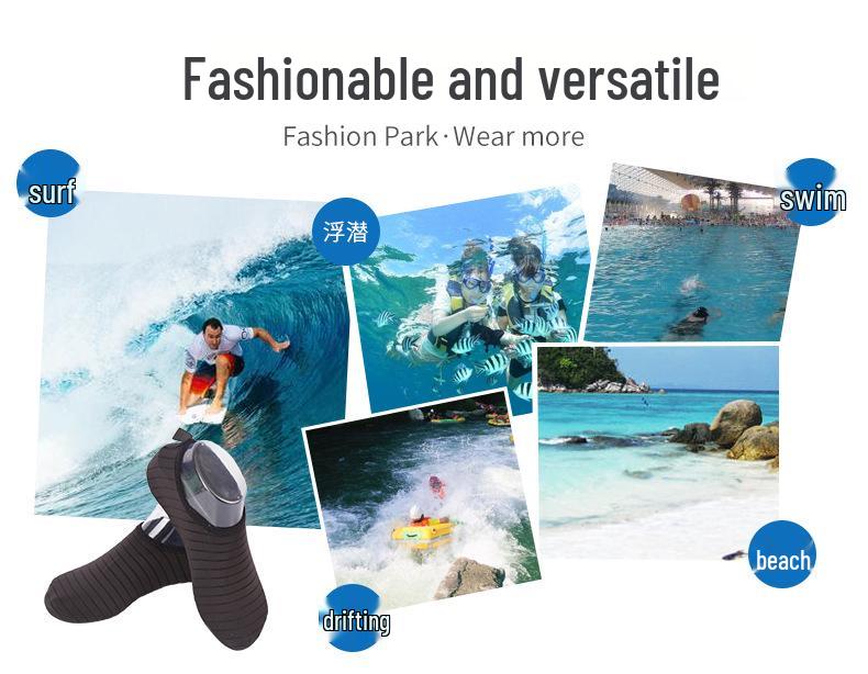 Unisex rutschfeste Tauch- und Strandsocken zum Schnorcheln, Schwimmen und Bachwatten