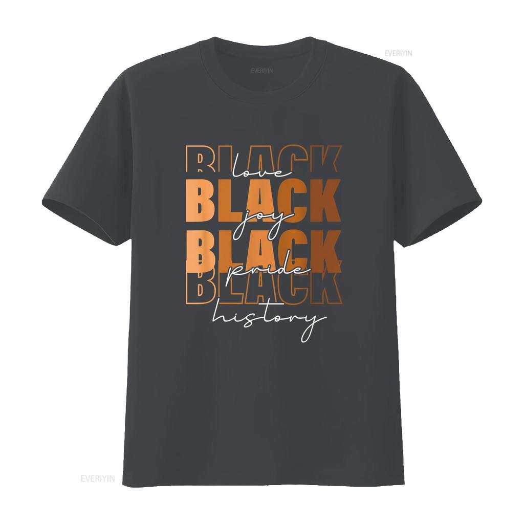 Black Women History Month Retro T Shirt vintage Washed homme Breathable Comfortable Stylish Stretched streetwear Slightly