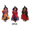 3pieces Halloween Witch Doll Durable And Lightweight Halloween Decorations. Halloween Witch Dolls