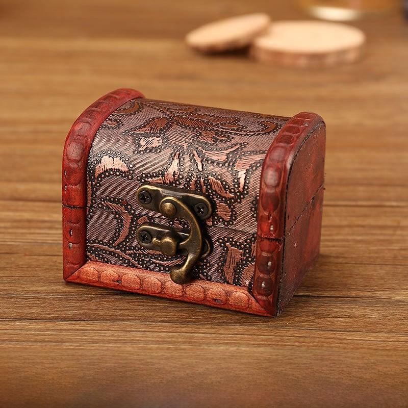 

Vintage Wooden Storage Box For Jewelry And Small Item Organization Grass
