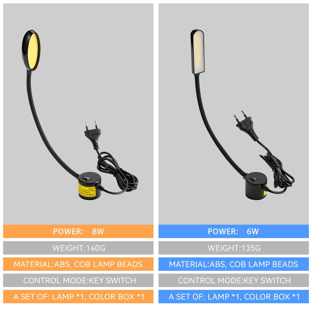 Work Light Portable Charging LED Energy Saving Magnet Adsorption Night Lamp Eye Protection Workshop Desk Light Adjustable Angle