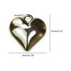 10 Pieces Sweet Heart Pendant Necklace and Earrings Peach Heart Pendant with Hole Heart Pendant for DIY Necklace Making
