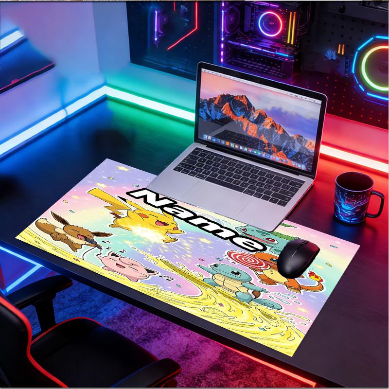 Custom Name Personalized card game Pattern Mousepad, Laptop PC Desk Mat, Decorative Desk Mat for Home Keyboard Pad Gift