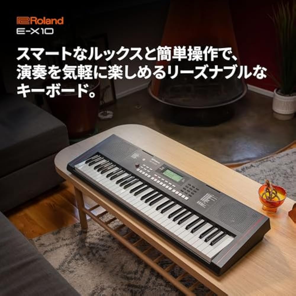 Roland Roland Electronic Keyboard, E-X10 Arranger Keyboard, Easy Operation, 61 Keys, Automatic Ac...