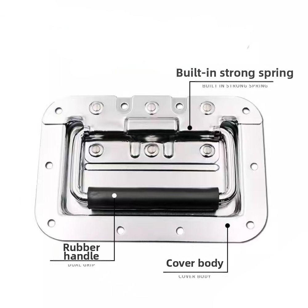 4Pcs Spring Loaded Flight Case Lock Recessed Mount Cabinet Zinc Zinc Alloy Pull Handle  Road Flight Case