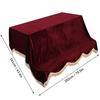 Dustproof Piano Cover for Upright Pianos, 202*161cm, Soft, Lightweight, Compact, Upright Piano Cover, Made of Pruche Fabric (Red)