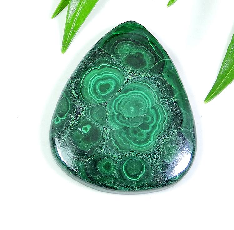 AA++ Gorgeous Malachite Cabochon Designer Pear Loose Gemstone 33X43X05 MM SK-476