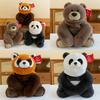 Plush Toy Panda With Pp Cotton Filling Soft Short Plush Kids Home Office Decor