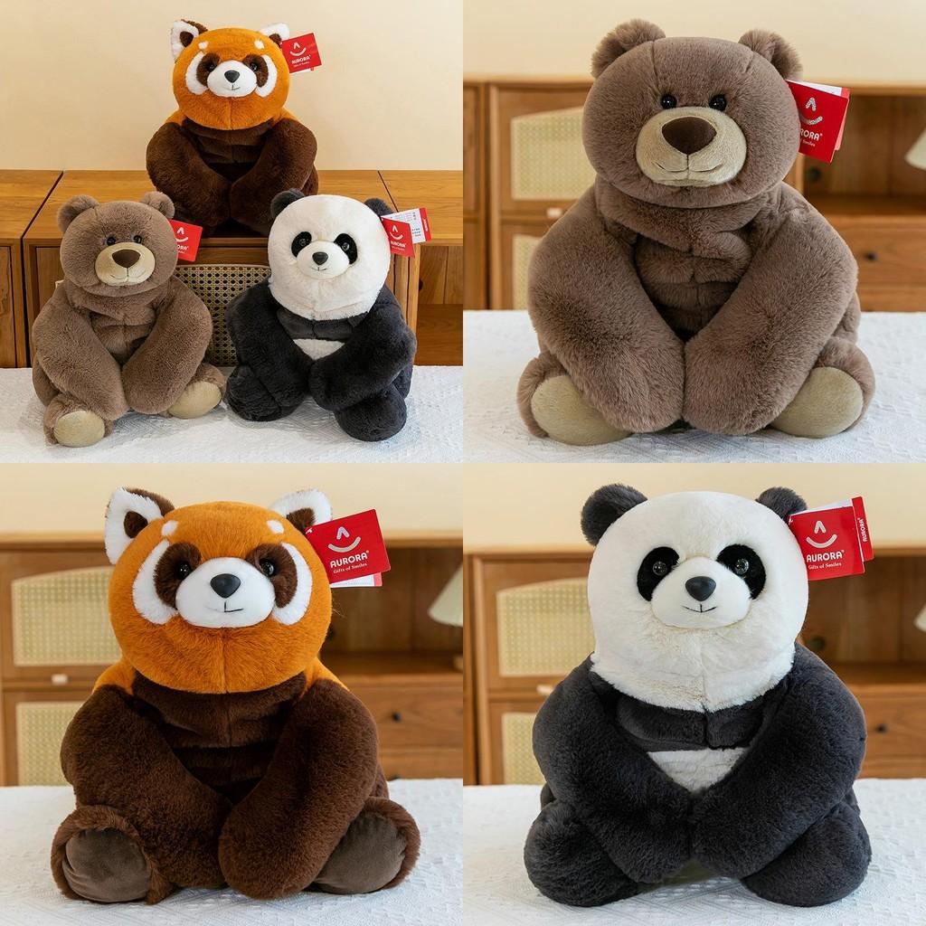 Plush Toy Panda With Pp Cotton Filling Soft Short Plush Kids Home Office Decor
