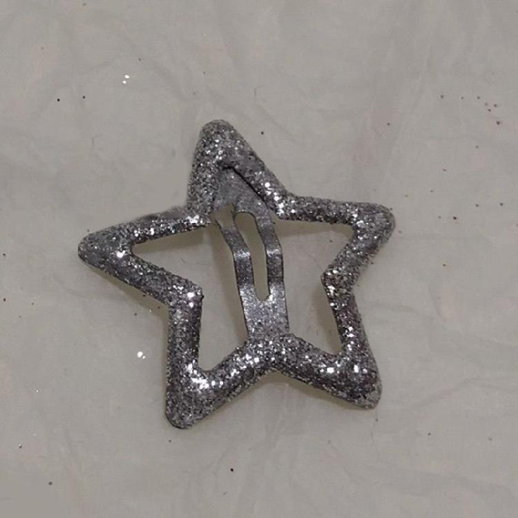 Metal Hairpin Five-pointed Star Hair Clip Girl Barrettes Children Side Clip