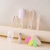 7pcsBaby Care Set Hair Comb Grooming Brush Set Nail Trimmer Scissors Clipper Hygiene Kit Healthcare Tools Sets for Toddler Gift