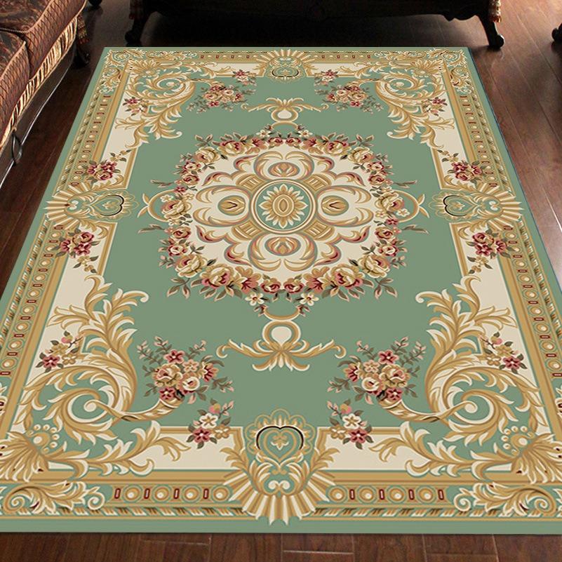 Europe Persia Style Retro Carpet Living Room Sofa Bedroom Bedside Kitchen Entrance Door Rug Non-slip Light Luxury Home Decor Mat