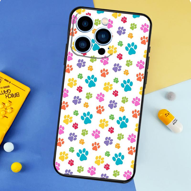 Cat Dog Paws Phone Case For iPhone 17 16 15 14 13 11 12 Pro Max mini 15 16 Plus 16e 17 Air Bumper Cover