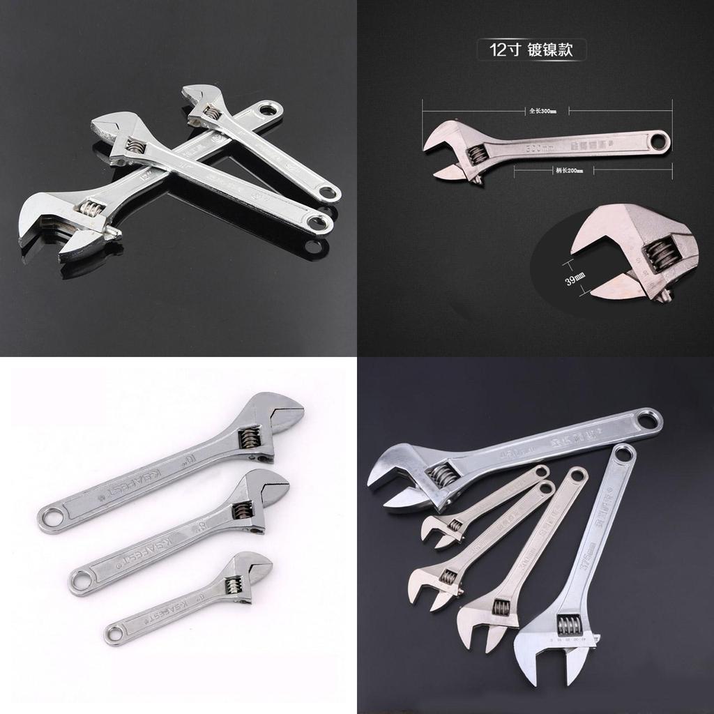 6"/8"/10"/12"/15" Adjustable Wrench Spanner For Various Lifestyles**