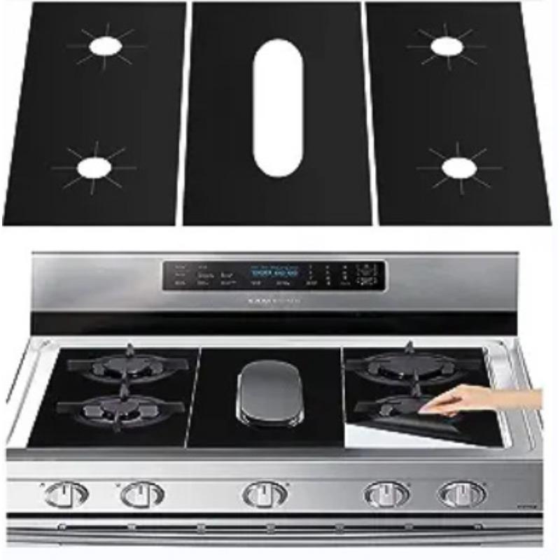 2 STÜCKE/3 STÜCKE Haushalt Verbrühschutz Herdmatte Küche Gasmatte Teflon Gaskochfeld Schutzmatte Anti-Öl und Anti-Fouling Gasmatte