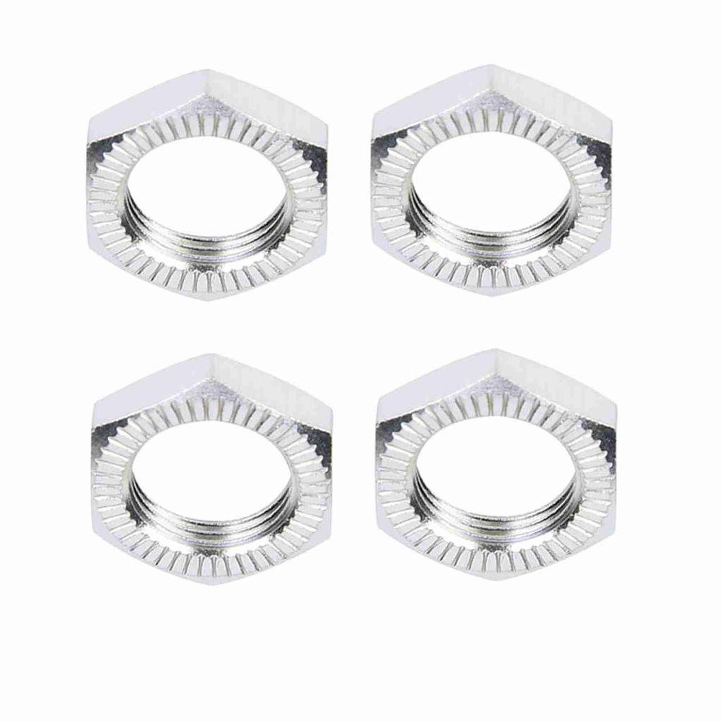 Aluminum Alloy Wheel Nuts 17mm Spanner for 1Celsius8 RC Car Accessory (Silver)