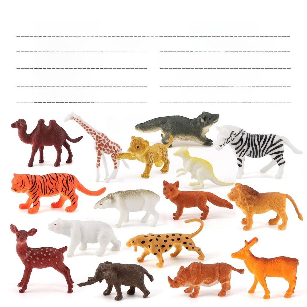Animal Scene Decor Pvc Static Models Jungle Creatures For Childrens Play Area