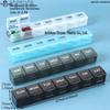 Seven-Day Pill Organizer: Morning, Noon, Night Portable Capsule Case with Large Capacity