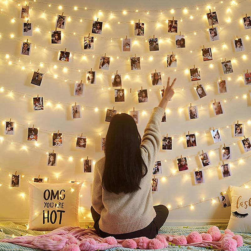 Cartoon Photo Display Decorated Odorless Christmas DIY Festive Atmosphere Gift Embellishment Wooden Clip Creative