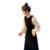 Xiaoxiangfeng Fake Two-piece Velvet Dress for Women's Autumn and Winter New High-end French Temperament Slim Skirt