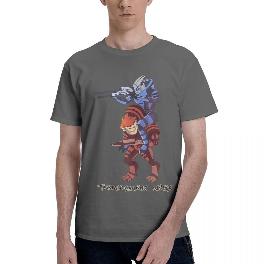 Mass Effect Turianosaurus Wrex 100 Cotton Casual Breathable Confortable Top Funny TShirt For Men Mens Shirt