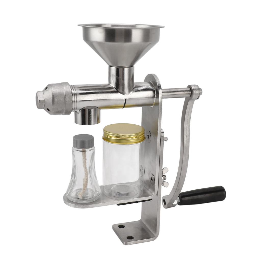 Manual Oil Press Machine Stainless Steel Easy Operation Cold Hot Press Easy To Clean Oil Maker for