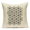 Geometric Pattern Decorative Black White Stripe Pillowcase Deer Cushion Cover Throw Pillow Sofa Car Decoration Pillowcover