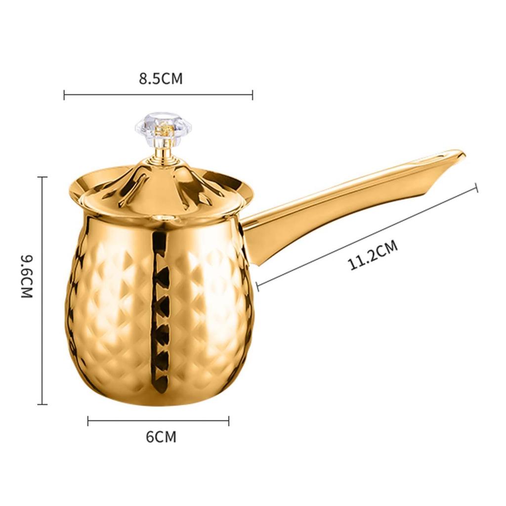 Authentic Turkish Coffee Pot with Long Handle for Cafe Christmas Gifts