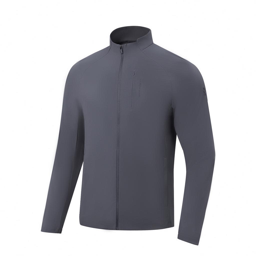 Li Ning Honor Gold Standard Zipper Solid Color Stand Collar Jacket Men jackets AYYW029-3