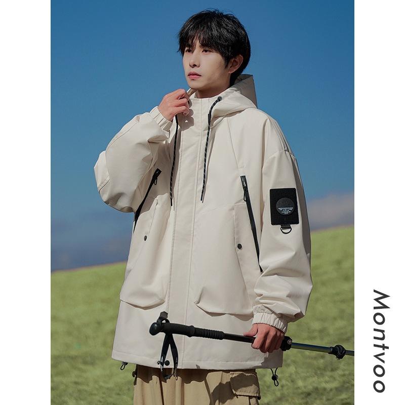 American Soft Shell Jacket Men's Spring and Autumn Outdoor Windproof Work Jacket