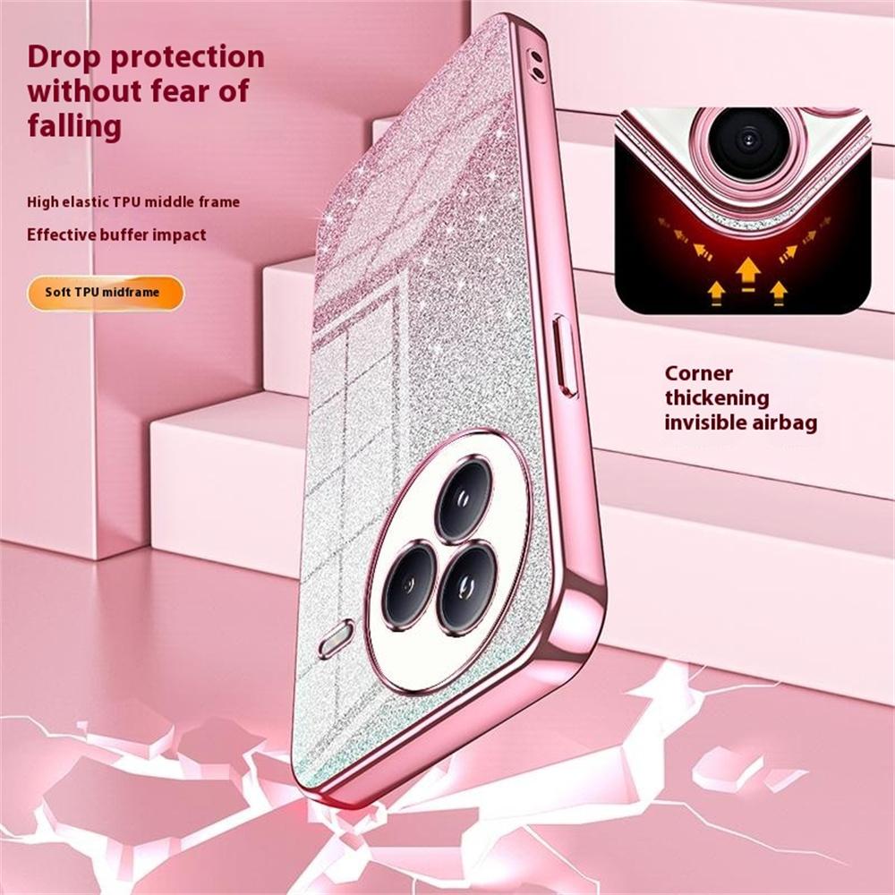 For Xiaomi Civi 5 Pro 5G Case Electroplating Gradient Glitter TPU Phone Cover