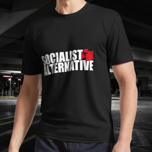 

Socialist Alternative Logo (White Text- 1900s Active T-Shirt Funny Size S to 5XL 3XL